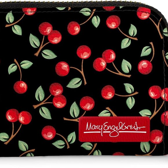 Accessories - RFID Secure Vegan Leather Zipper Wallet Compact Art Print for Women